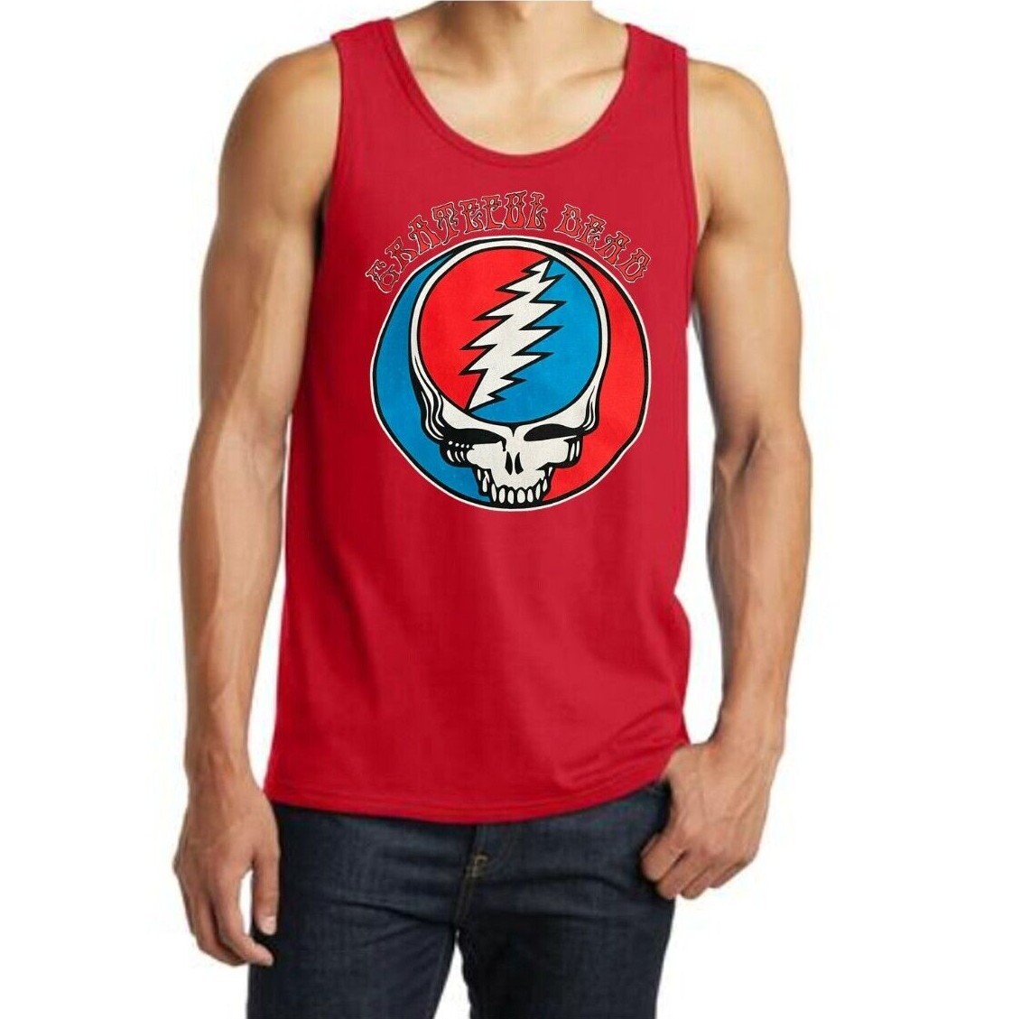 Grateful Dead Rock Band Men’s Tank Tops (Multiple Variations)