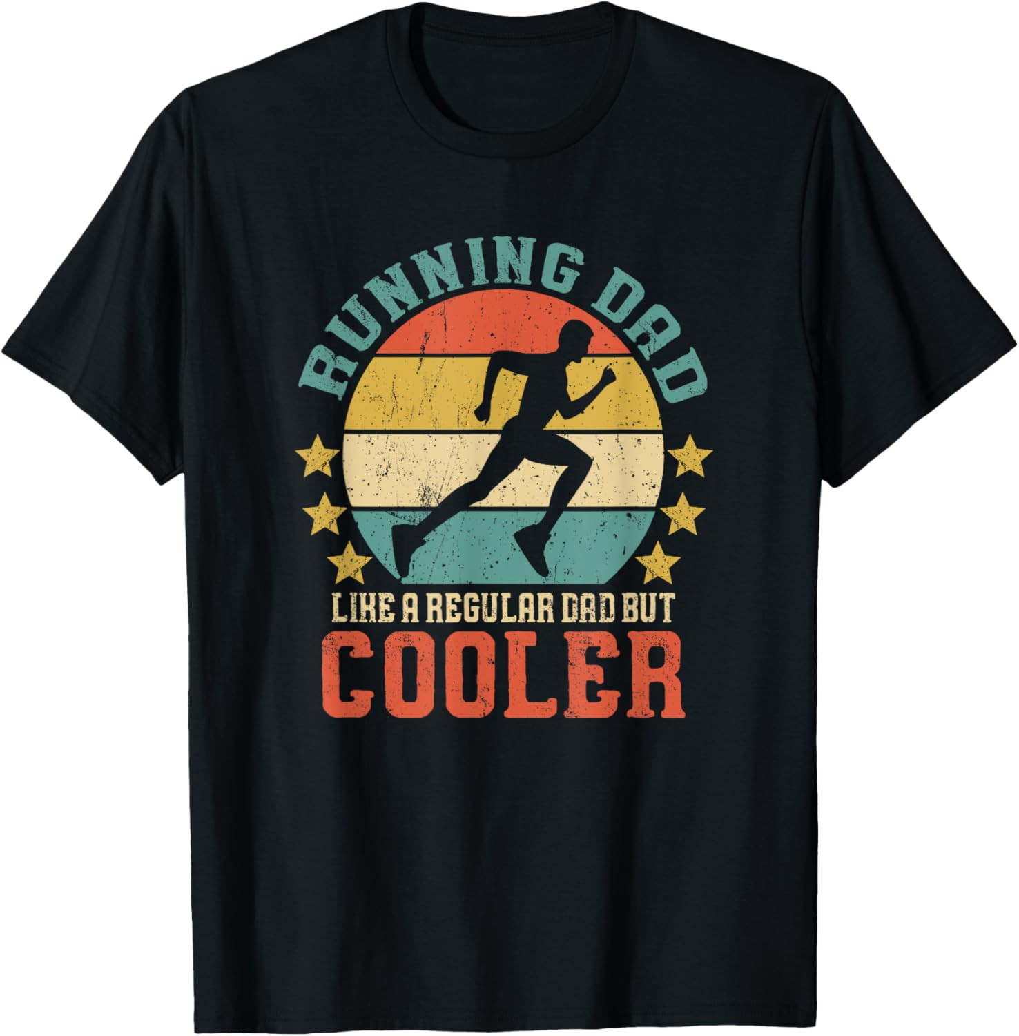 Running Dad Vintage Funny Marathon Runner Father’s Day Gift T-Shirt