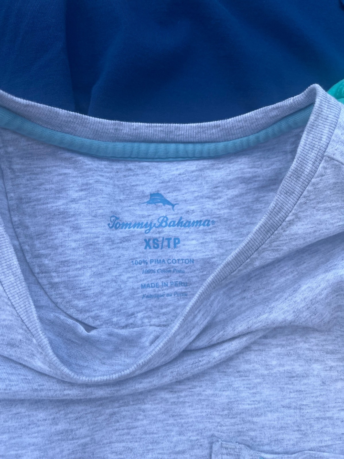 Lot of 5 Tommy Bahama Bali Tees Size XS (Fits Like Mens Medium
