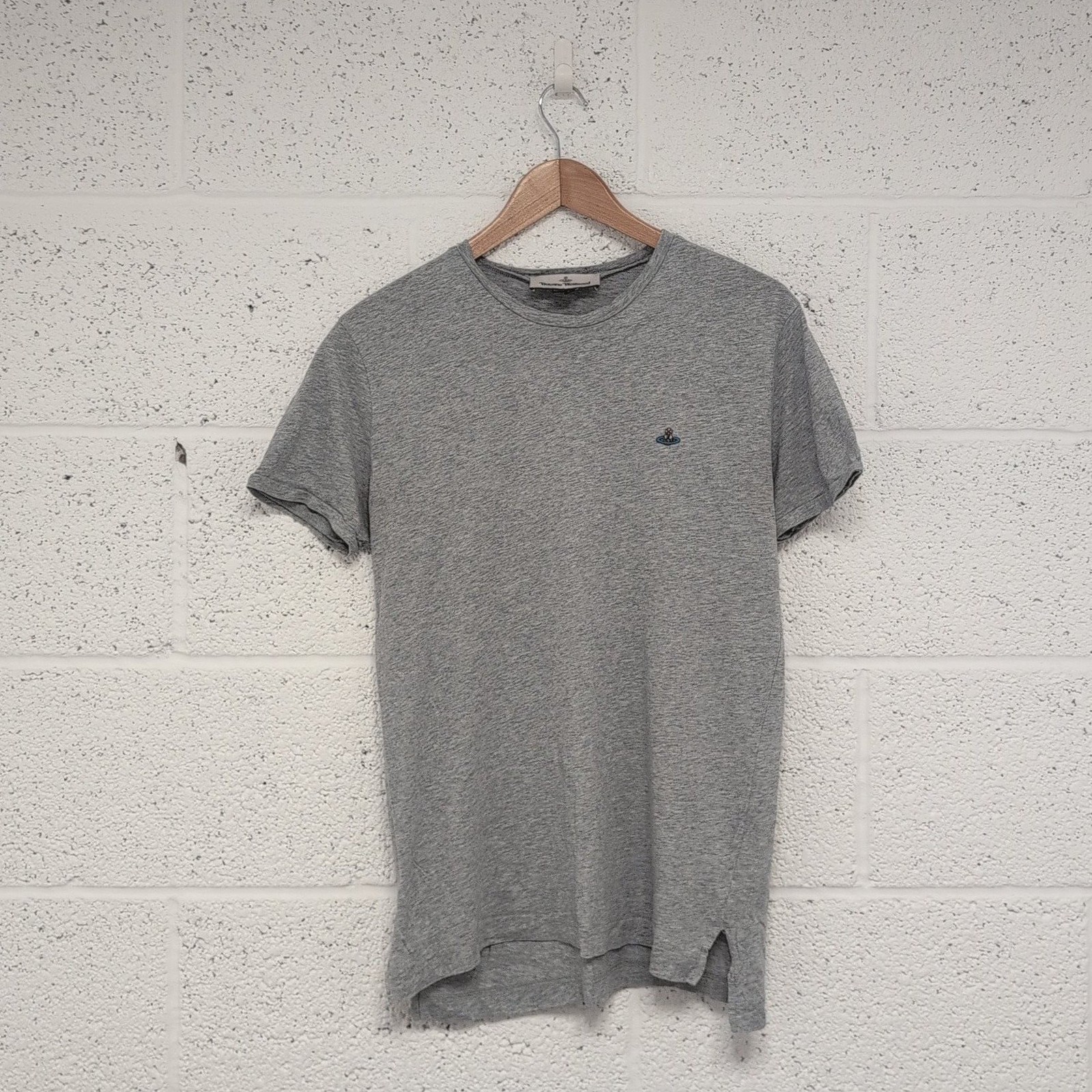 Vivienne Westwood Orb T-Shirt Grey Marl 100% Cotton Size M