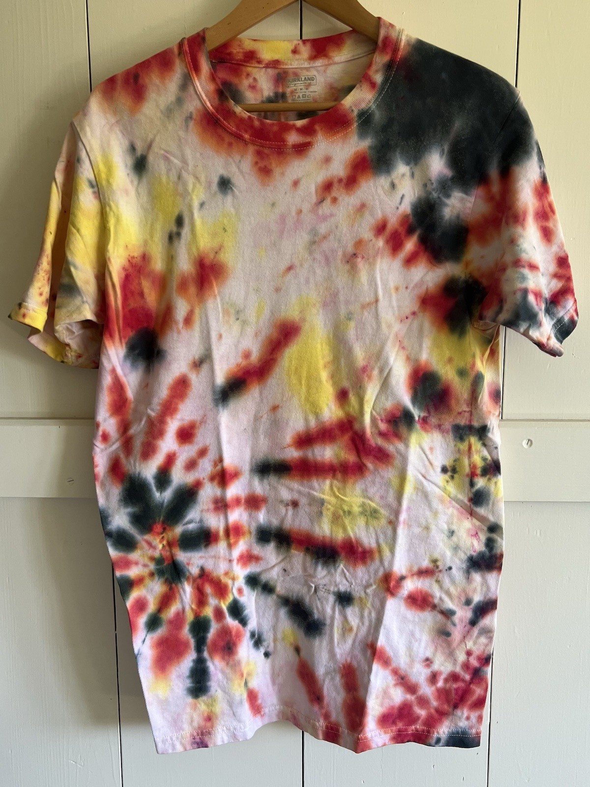 Tie-Dye Cotton Men /Unisex Crew Neck Short Sleeve T-Shirt M (Kirkland Signature)