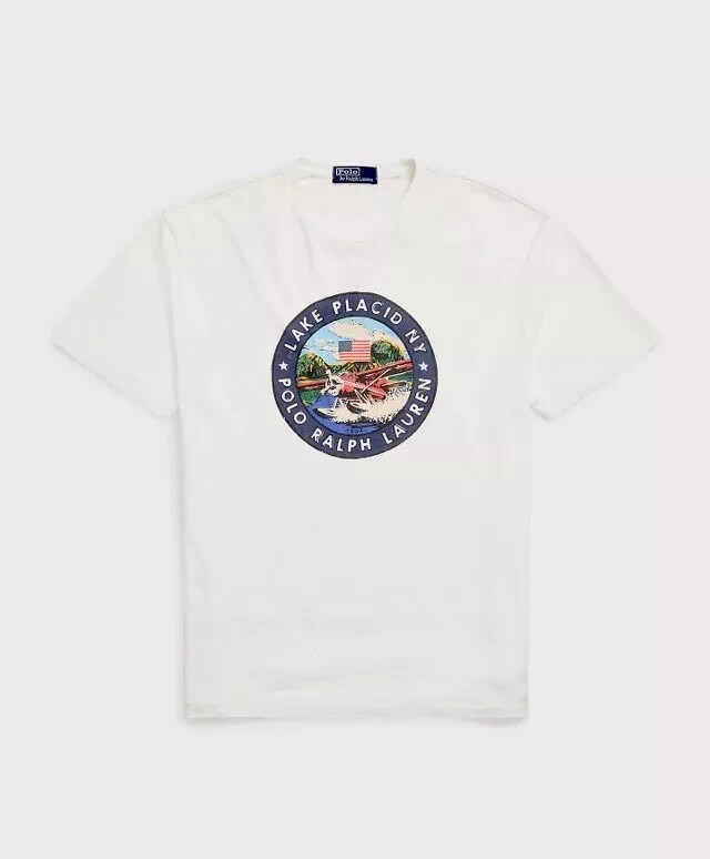 NEW Polo Ralph Lauren Lake Placid Seaplane Sportsman NY T Shirt LG / XL