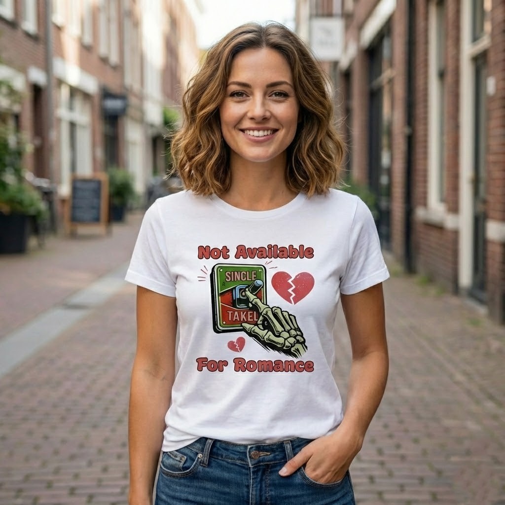 [S-XL] Not Available For Romance TShirt, Anti Love Shirt for Valentine