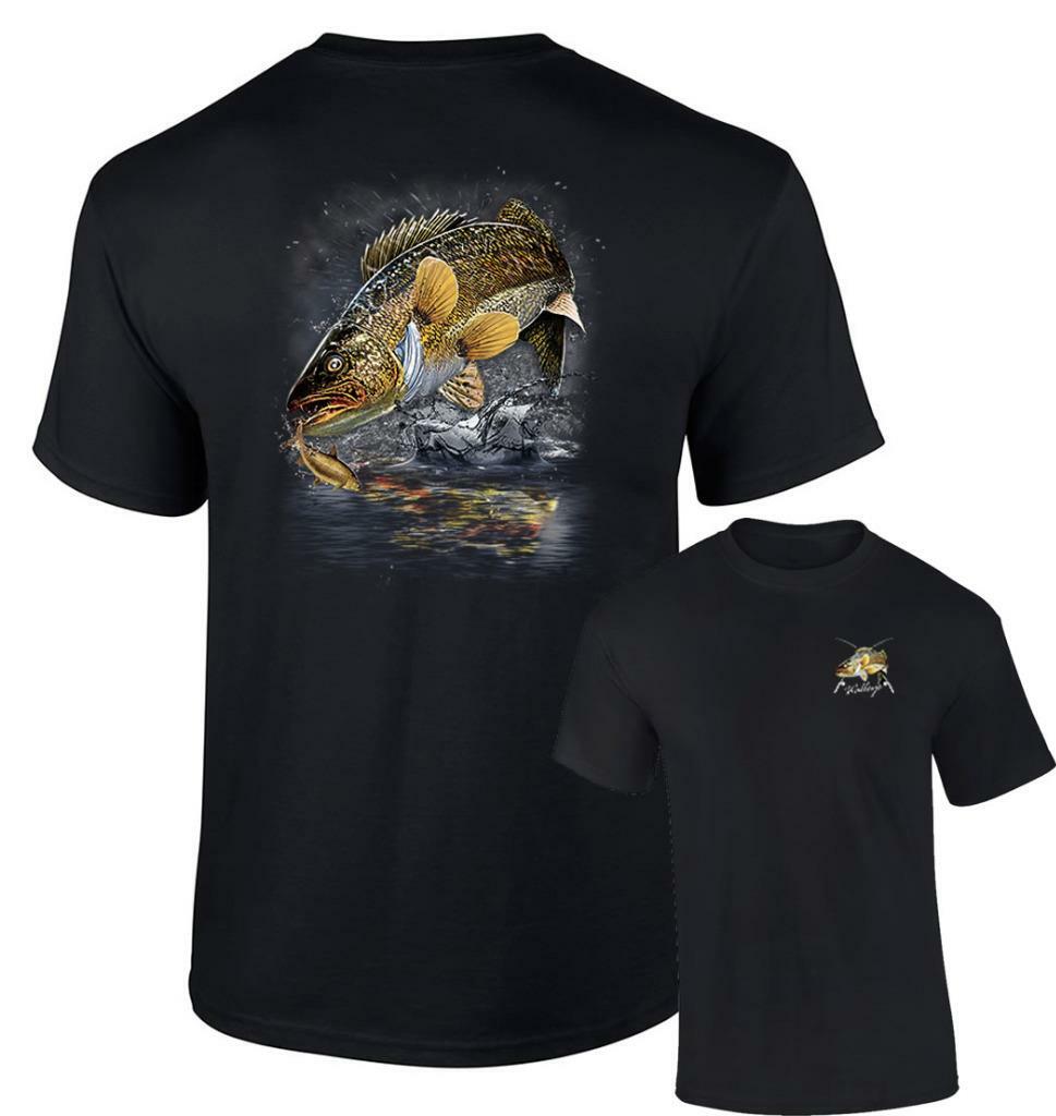 Jumping Walleye T-Shirt Walleye Fishing Lure Tshirt