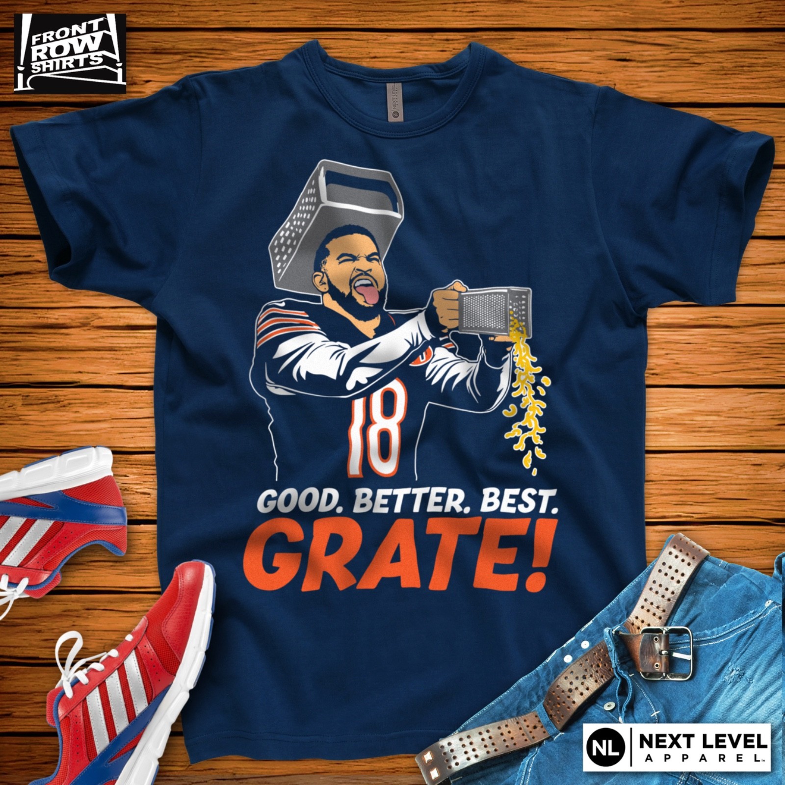 CHICAGO FOOTBALL CALEB WILLIAMS “GOOD. BETTER. BEST. GRATE!” T-SHIRT