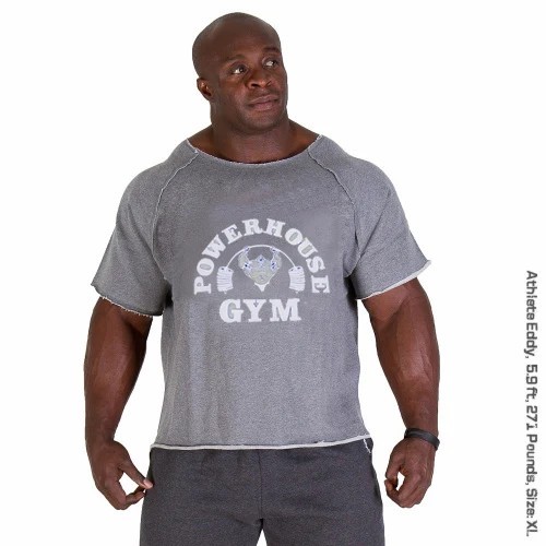 Men T-shirts Fitness Bodybuilding Shirt Batwing Sleeve Rag Gym Muscle T-shirt