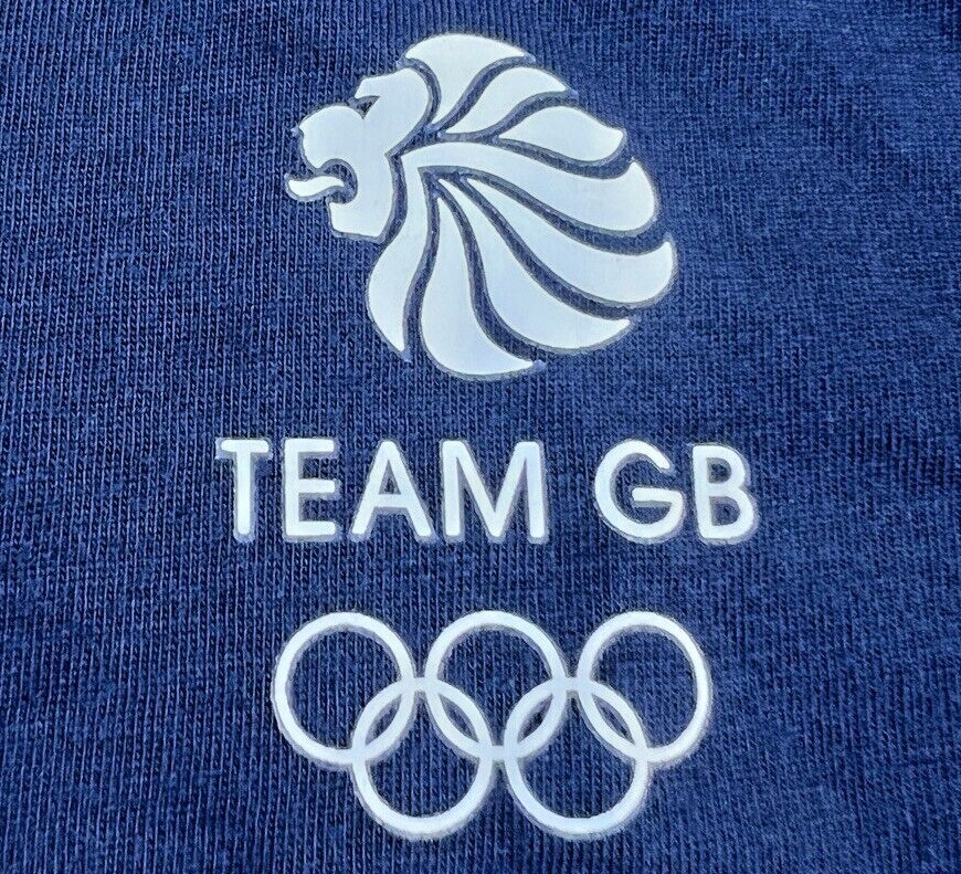 Adidas Training Shirt Team GB Olympic Tee Gym White Blue 2XS XS S M L XL 2XL 3XL