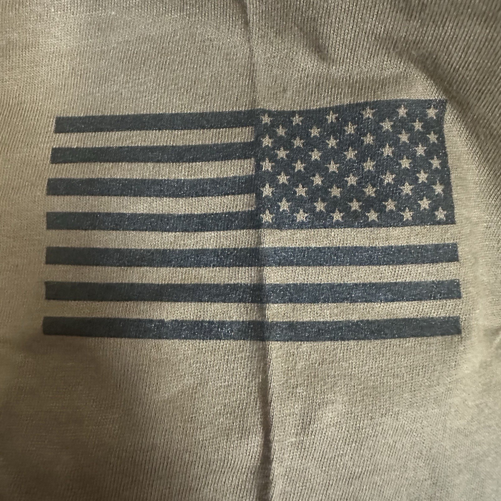 Khaki Military Shirt Mens “POW MIA” Size Small