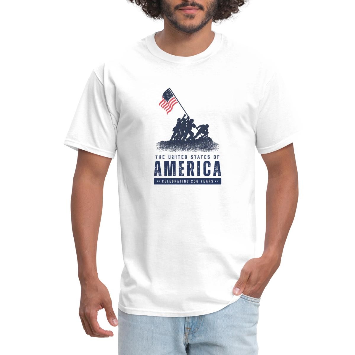 USA Celebrating 250 Years Iwo Jima Men’s T-Shirt