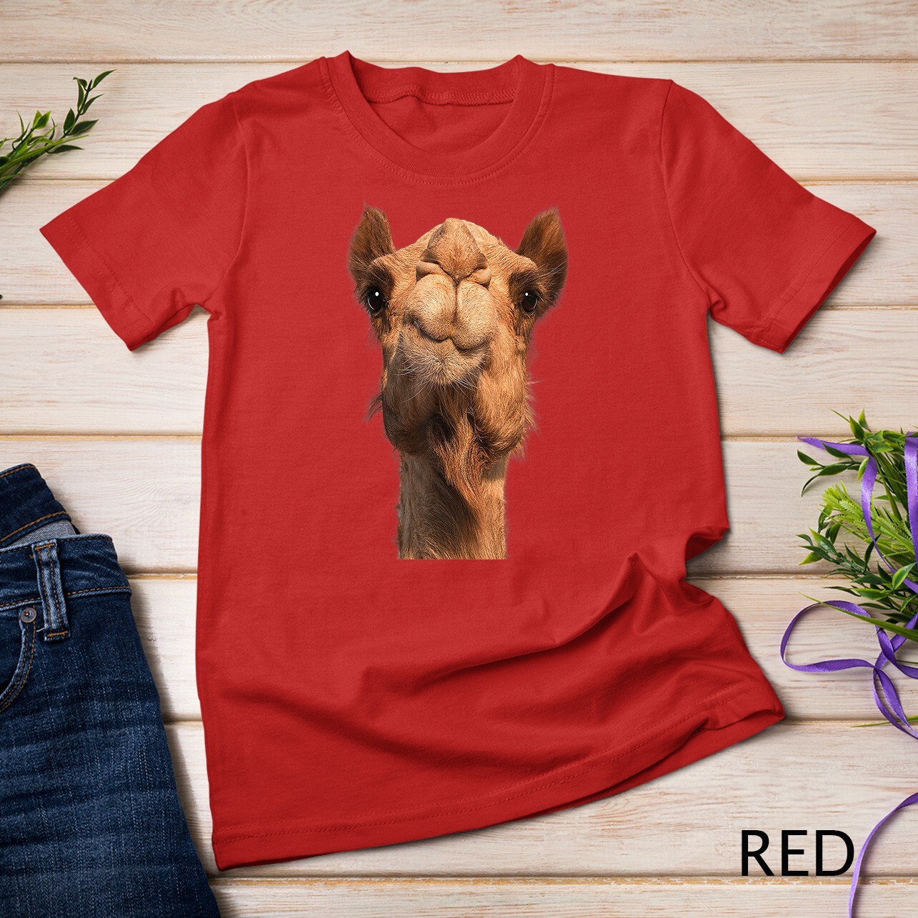 Camel Animal Face Unisex T-shirt