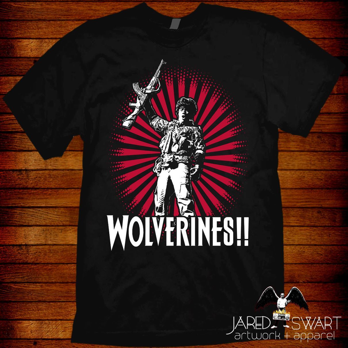 Red Dawn T-Shirt Wolverines! Red Dawn 1984 80s movie S M L XL 2XL 3XL 4XL 5XL