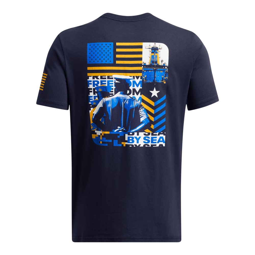 Under Armour 1386740 Men’s UA Freedom By Sea Graphic Tee Short Sleeve T-Shirt