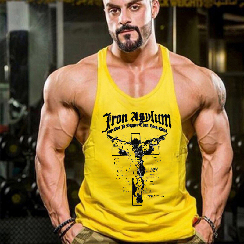 Men’s Gym Muscle Shirt Tank Tops Stringers Workout Sleeveless Bodybuilding Vest