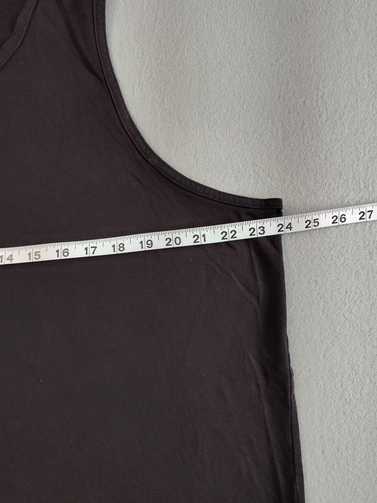 Basic Editions Tank Top Shirt Mens XL Black Sleeveless 100% Cotton Casual