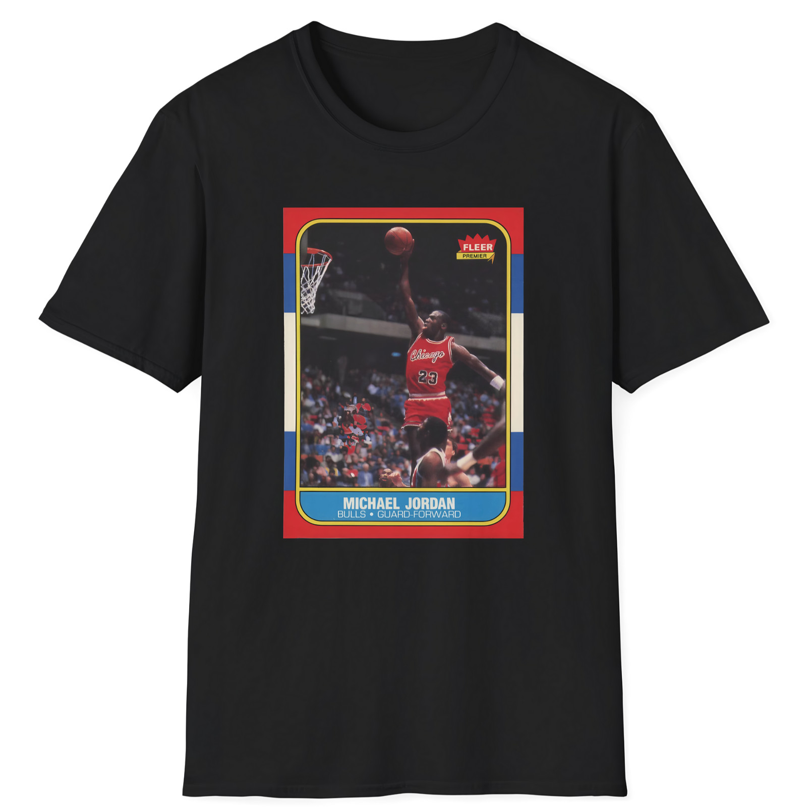 Michael Jordan Rookie Card T-Shirt – Vintage 1986 Fleer Basketball #57 PSA 10