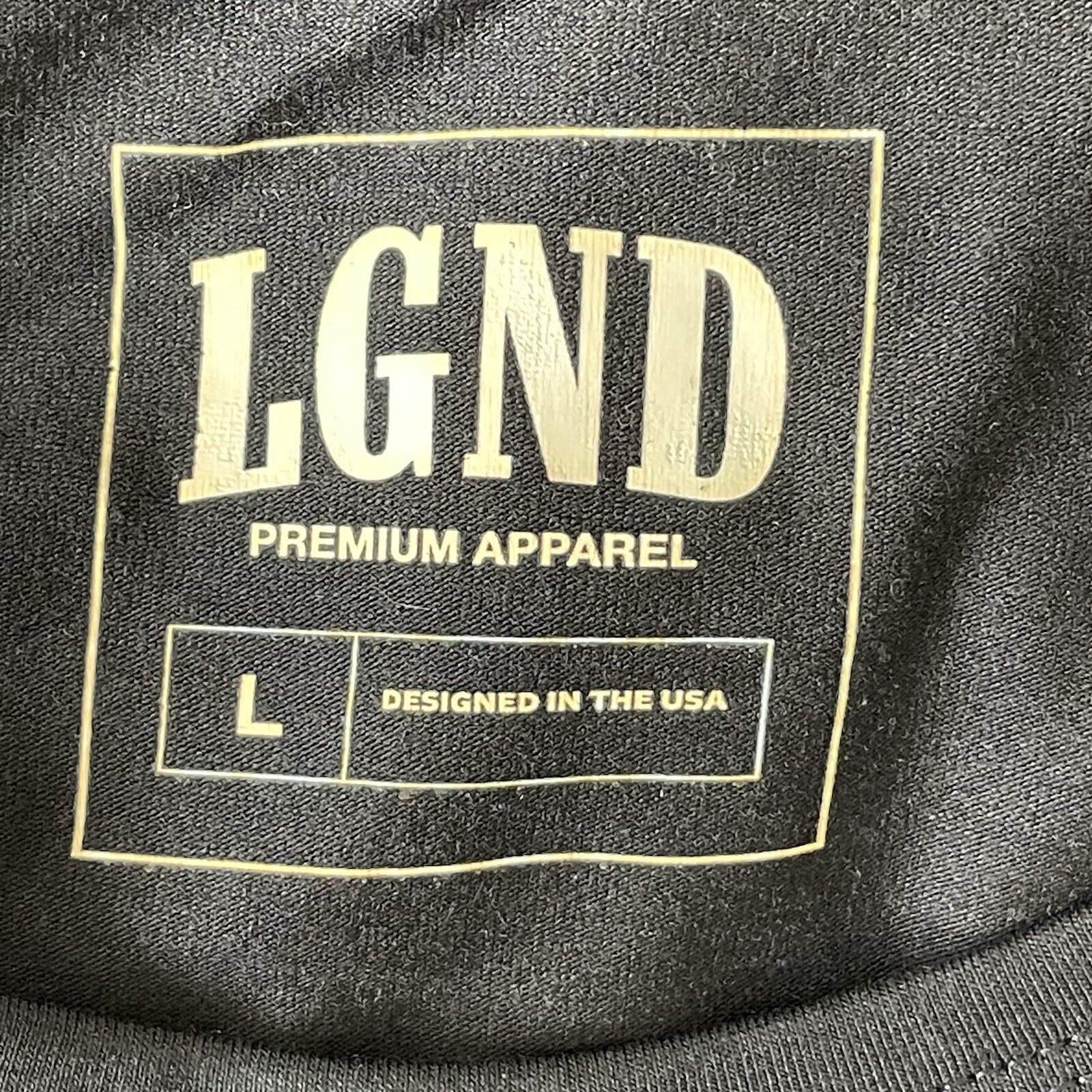 NWOT LGND Supply Co Premium Apparel Solid Black Crewneck Short Sleeve T-Shirt