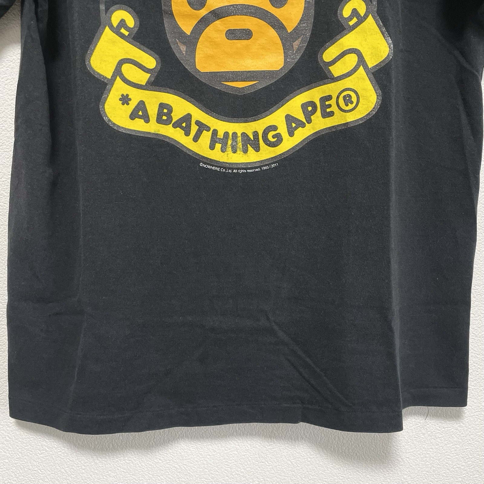 Vintage Bape Baby Milo T-Shirt A Bathing Ape Black M Medium Japan Made Nigo 00s