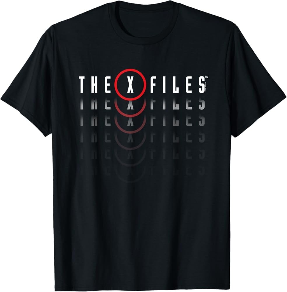 The X-files Logo Black Cotton T-Shirt Full size S-5XL BS947