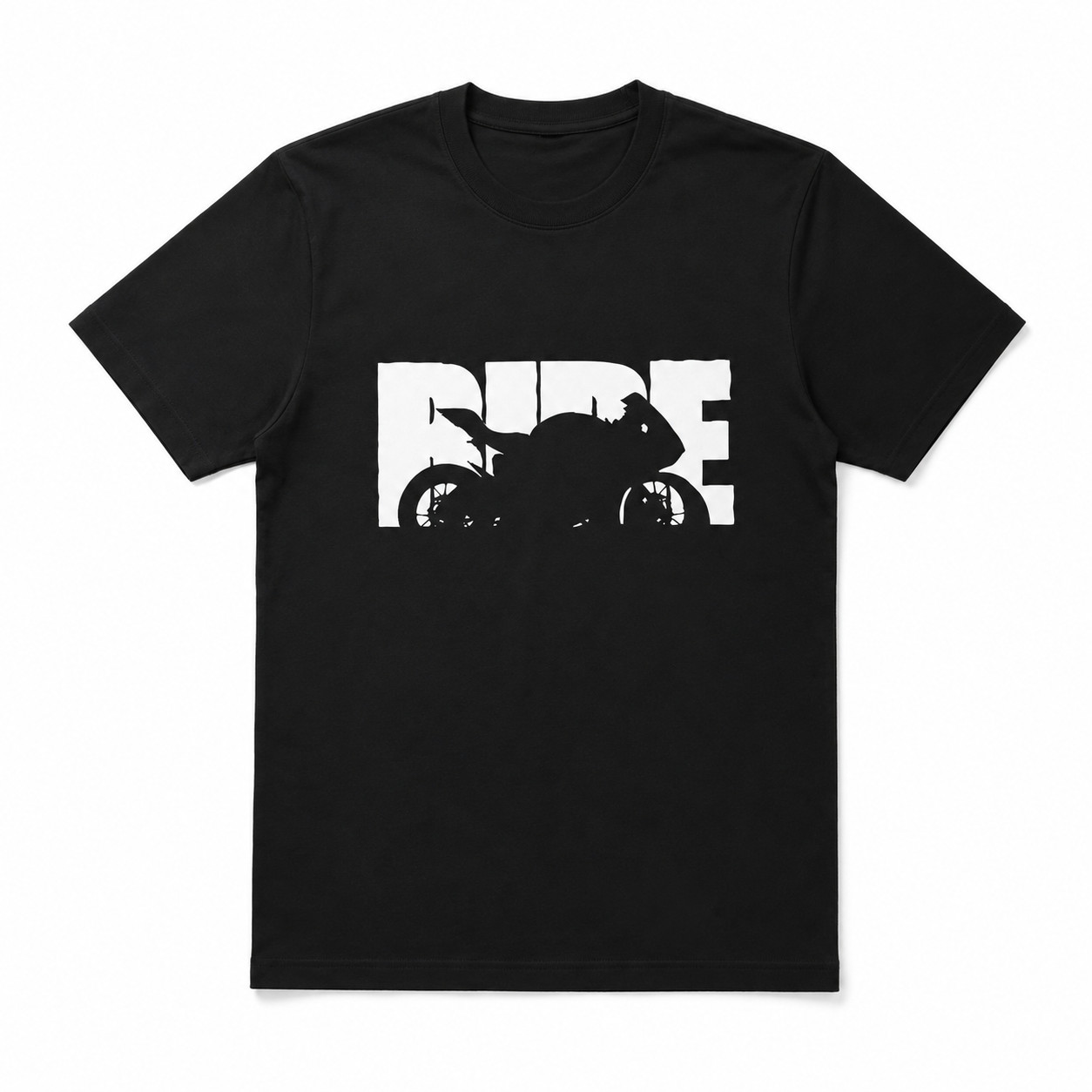 Vintage Ride Motorcycle Graphic T-Shirt Men’s Biker Street Style Tee