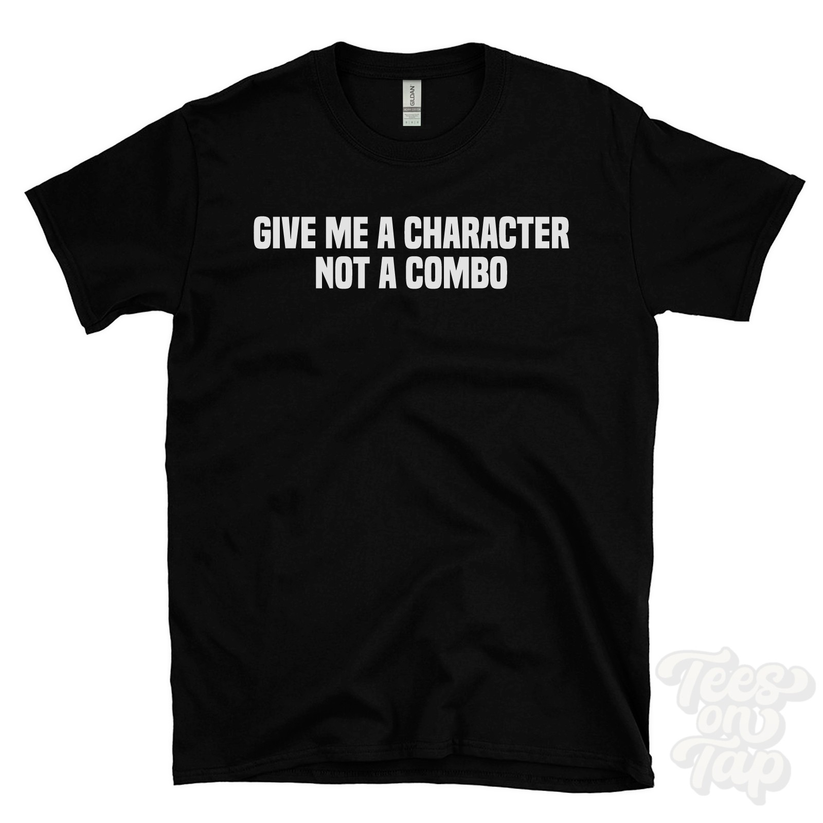 GIVE ME A CHARACTER NOT A COMBO T-SHIRT character-driven games | narrative rpg