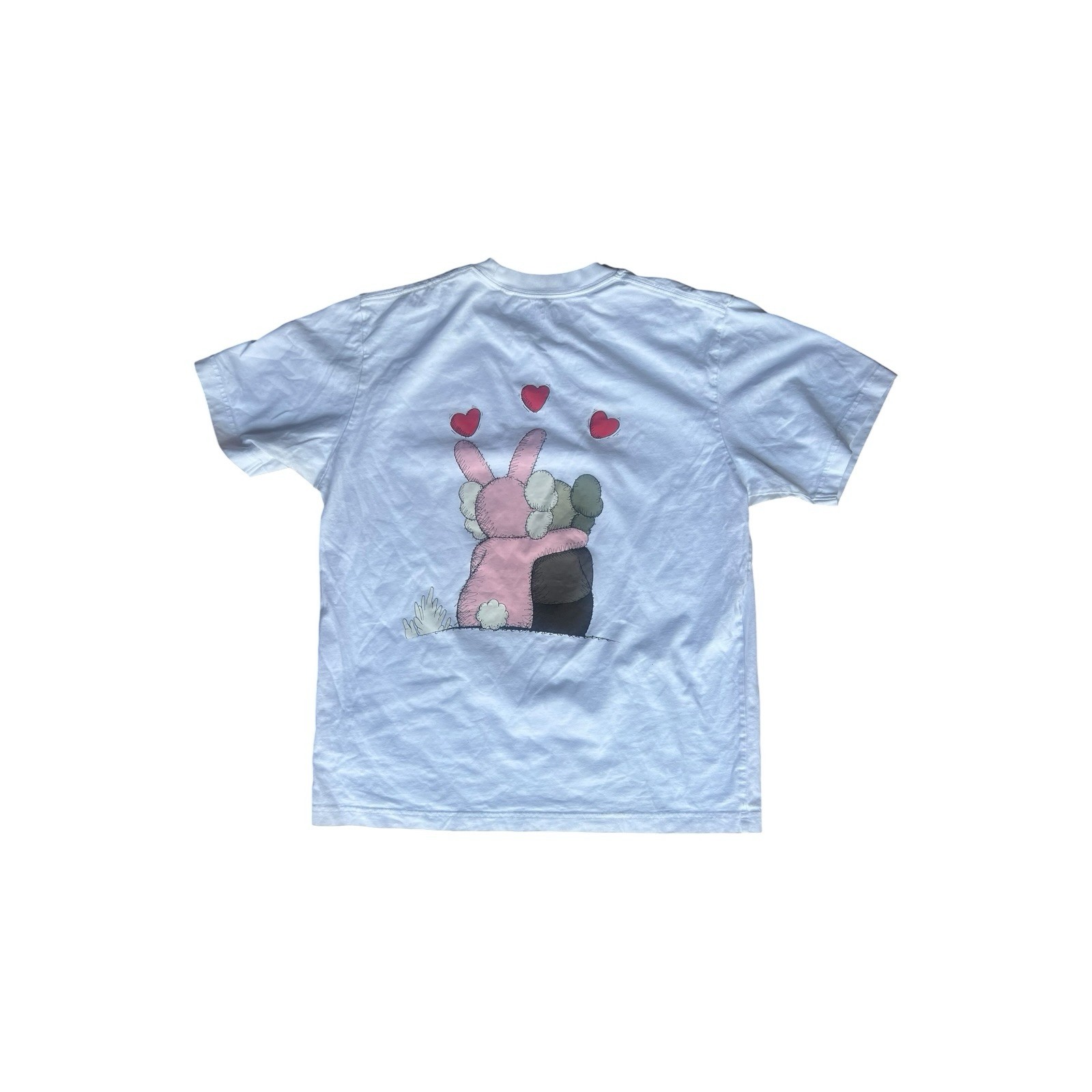 Uniqlo x KAWS x Warhol UT Graphic Tee T-Shirt Size Medium White Heart Rare Mint