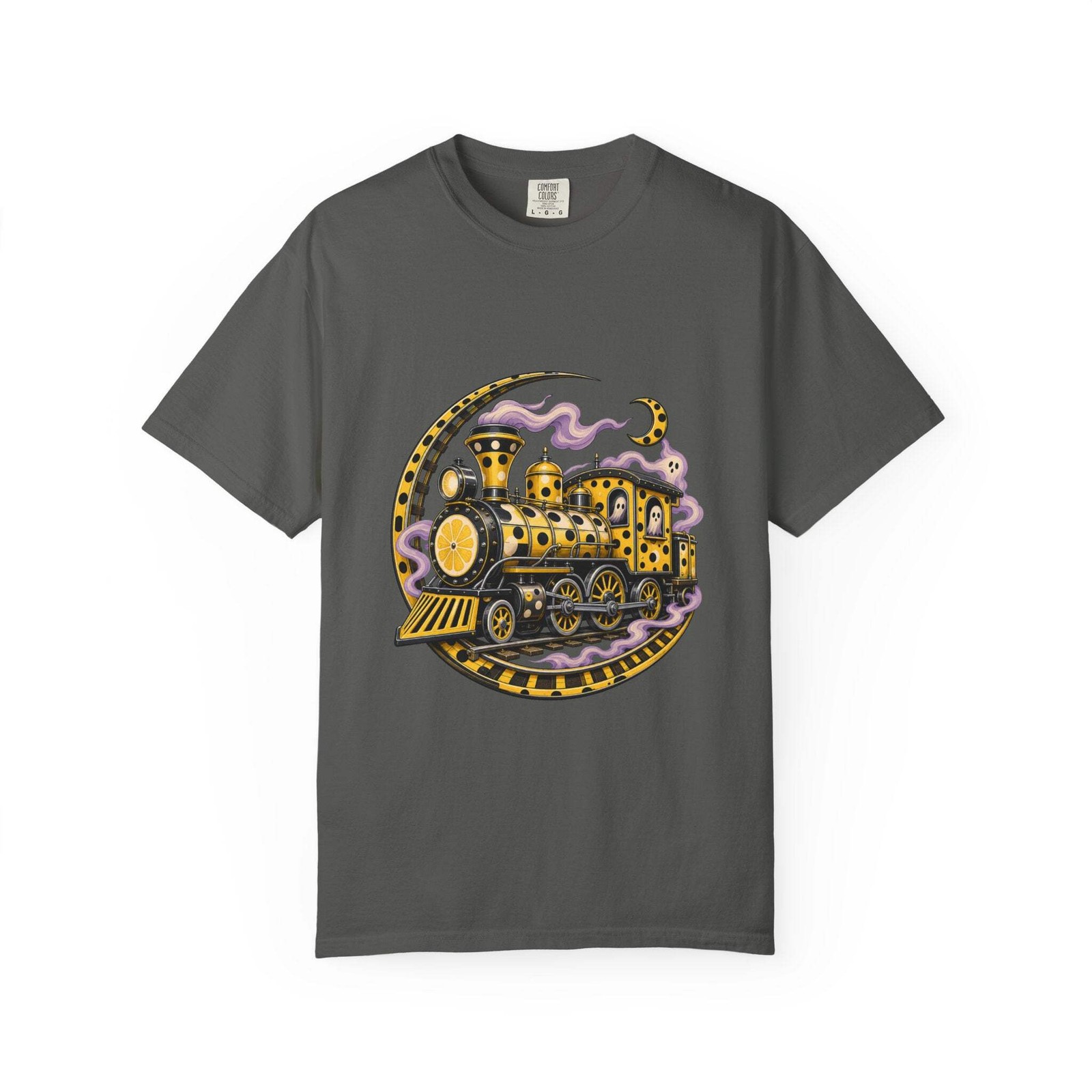 Polka Dot Lemon Phantom Train Graphic Tee