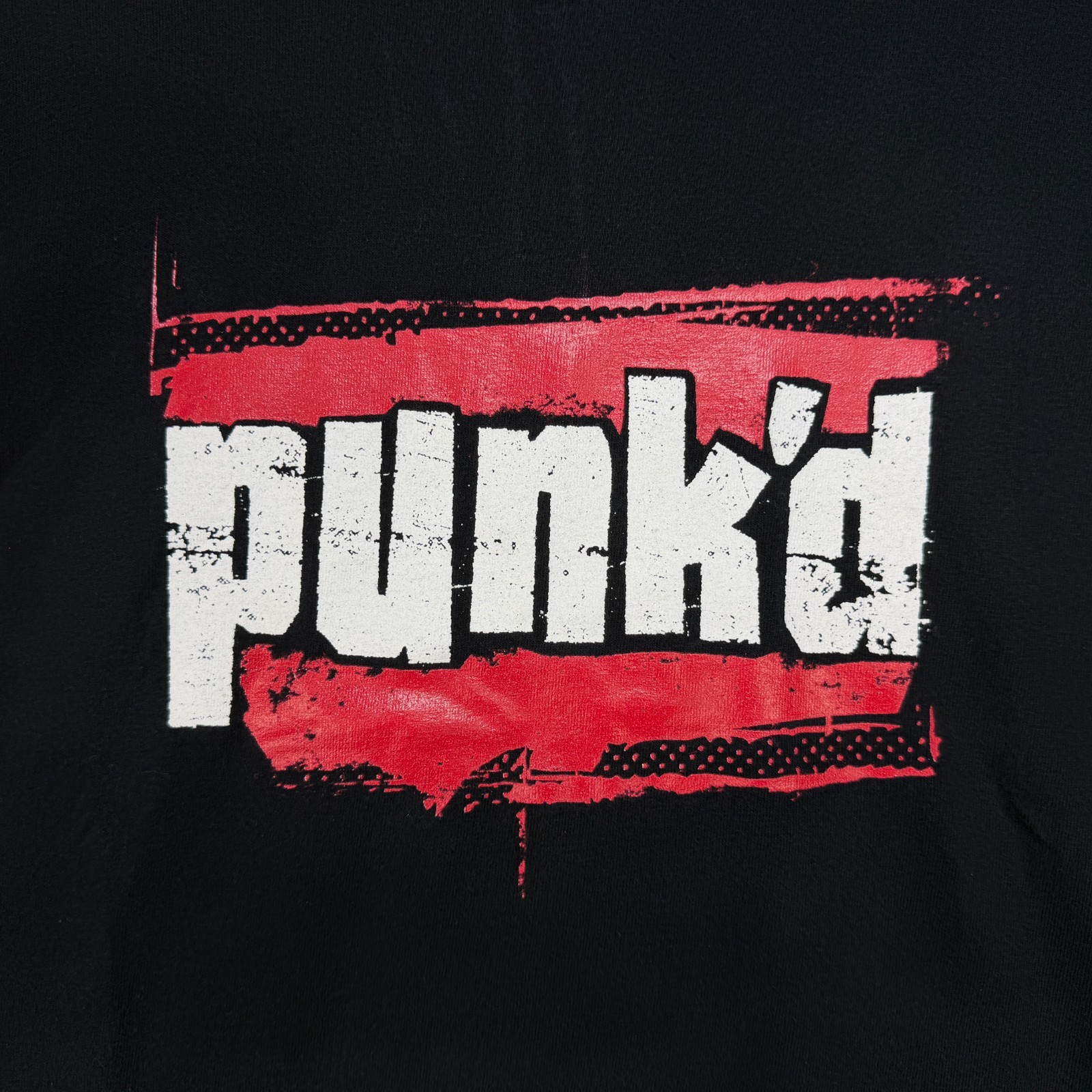 VTG The MTV Store Punk’d Logo Black Cotton Graphic T-Shirt Men’s XL
