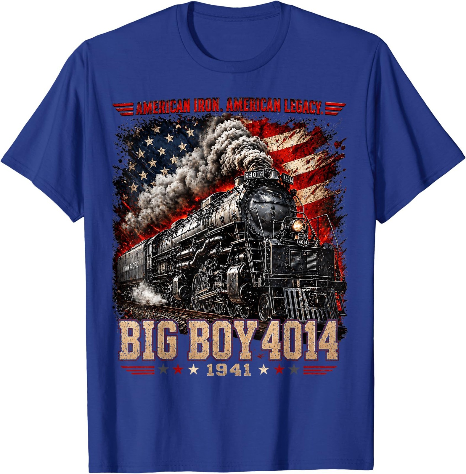 Big Boy 4014 Vintage Steam Locomotive Railroad Train Engine T-Shirt