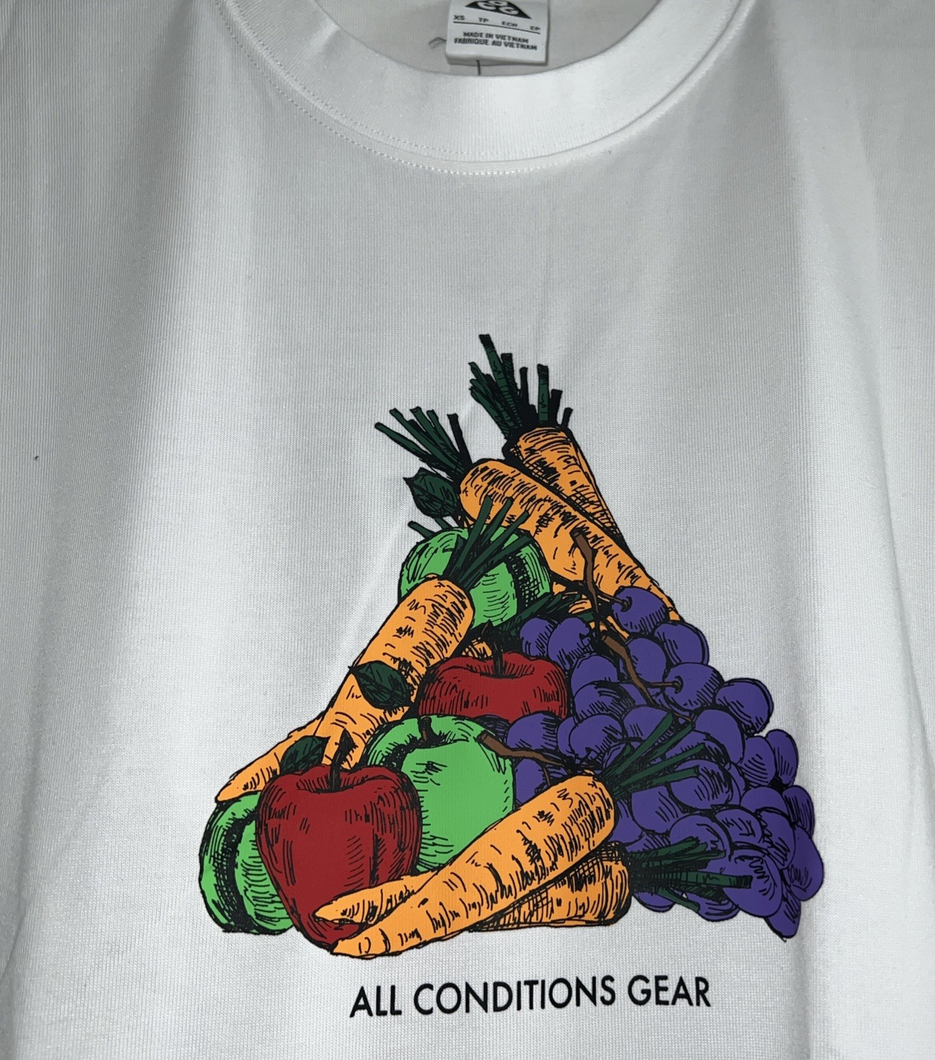 NIKE ACG MENS ‘FRUITS & VEGGIES’ TEE HVYWGT LOOSE FIT WHITE NWT