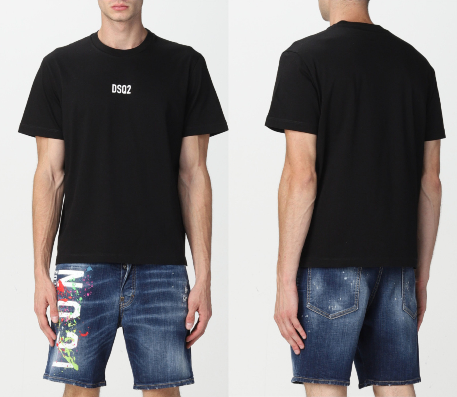 Dsquared2 New Season Jeans Icon Mini Dsq2 Logo Print Box Tee T-Shirt Shirt XL