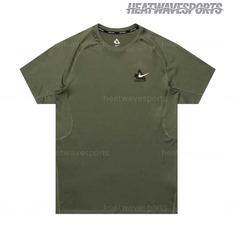 Nike T Shirts Men’s Green Crew Neck Moderate IQ7360-222 New Sizes