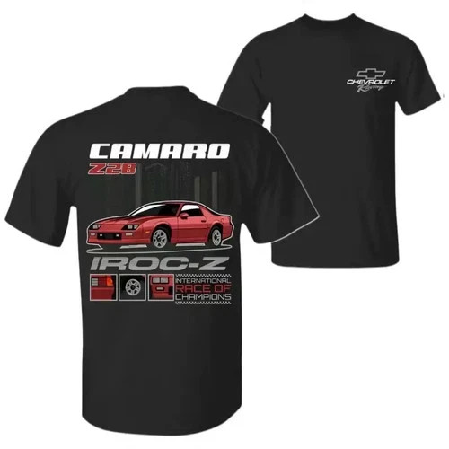 Camaro Z28 IROC-Z T-shirt, Chevrolet Racing Classic Muscle Car Graphic Tee