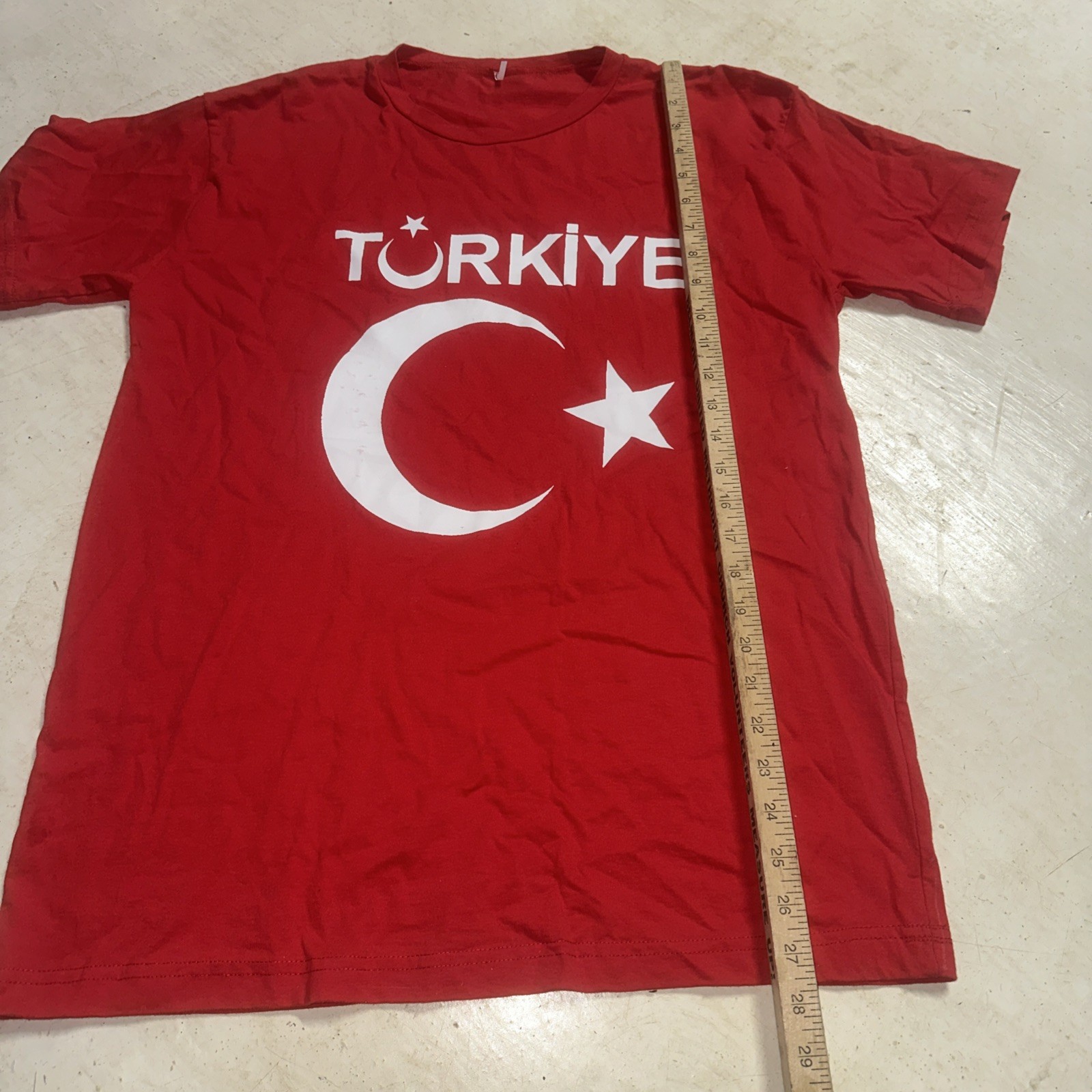 Turkey T-shirt Funny Türkiye Cumhuriyeti Turkish Turkiye Moon Flag T Shirt Red