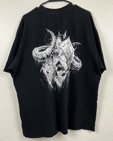 Darc Sport Pocket T Shirt Mens XL Wolves Viking Skull Black Gym Bodybuilding Tee