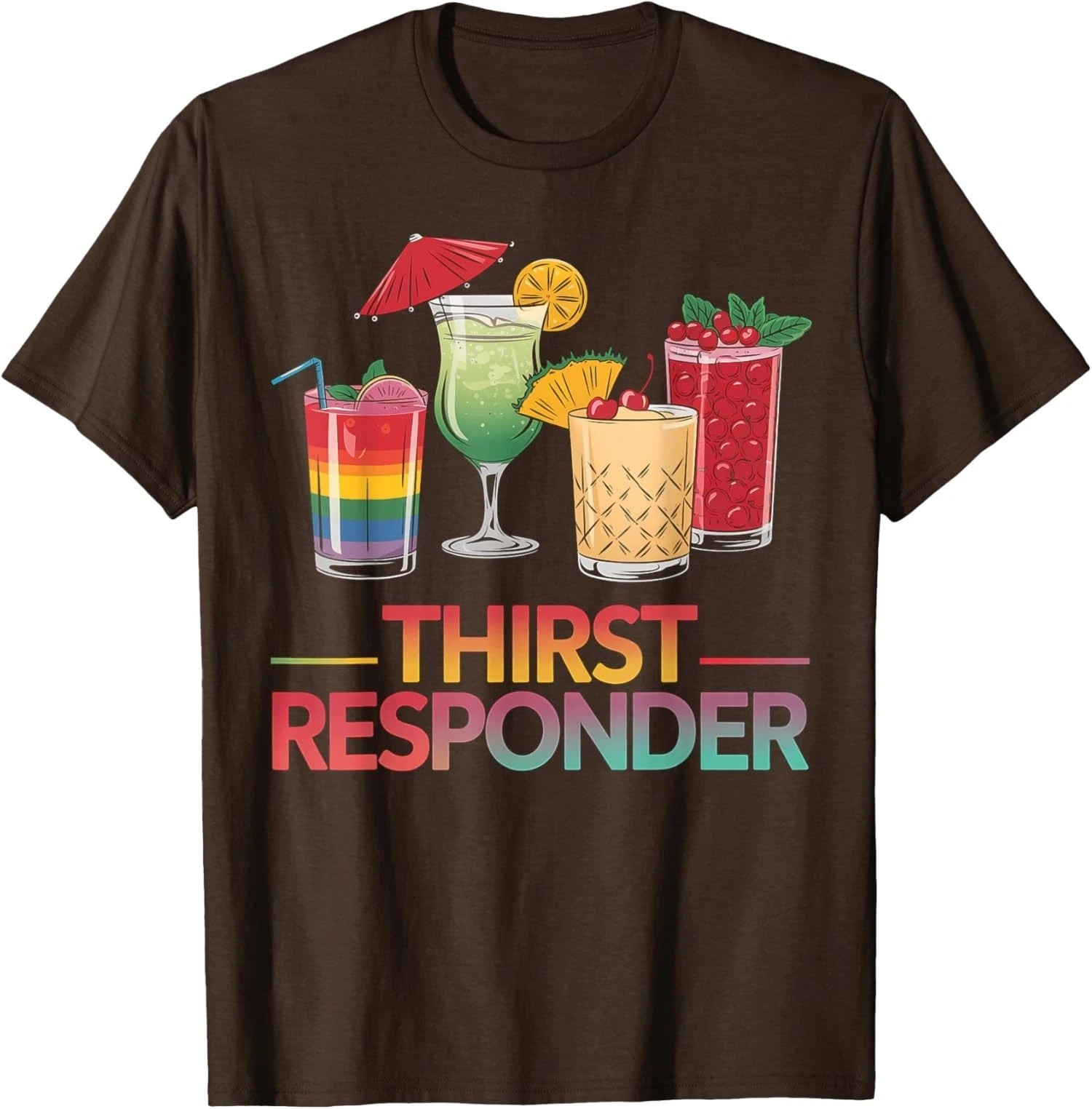 Thirst Response Responder Funny Bartender T-Shirt