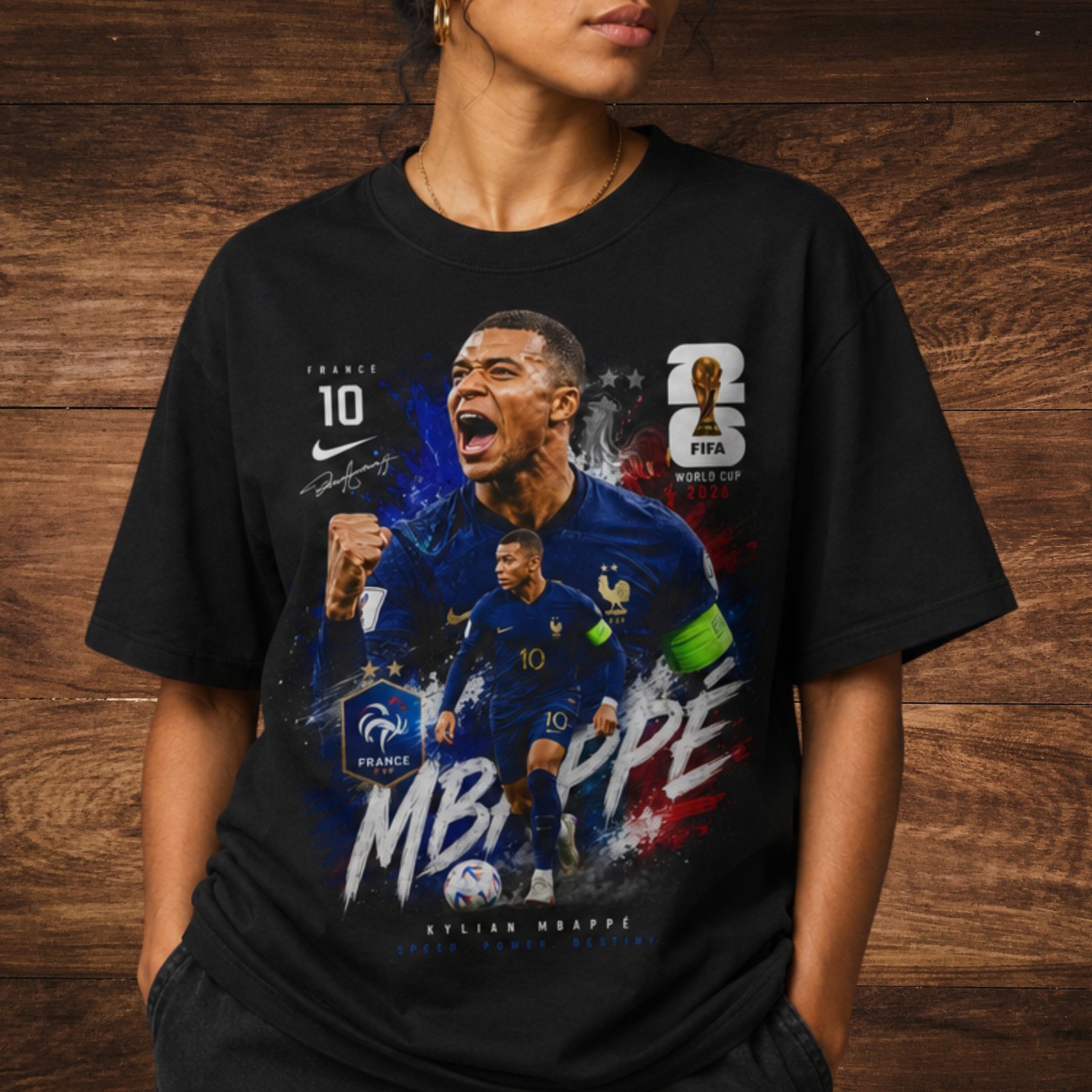Mbappe 10 France Tribute Graphic – 2026 Fans Unisex T-Shirt UNISEX T SHIRT