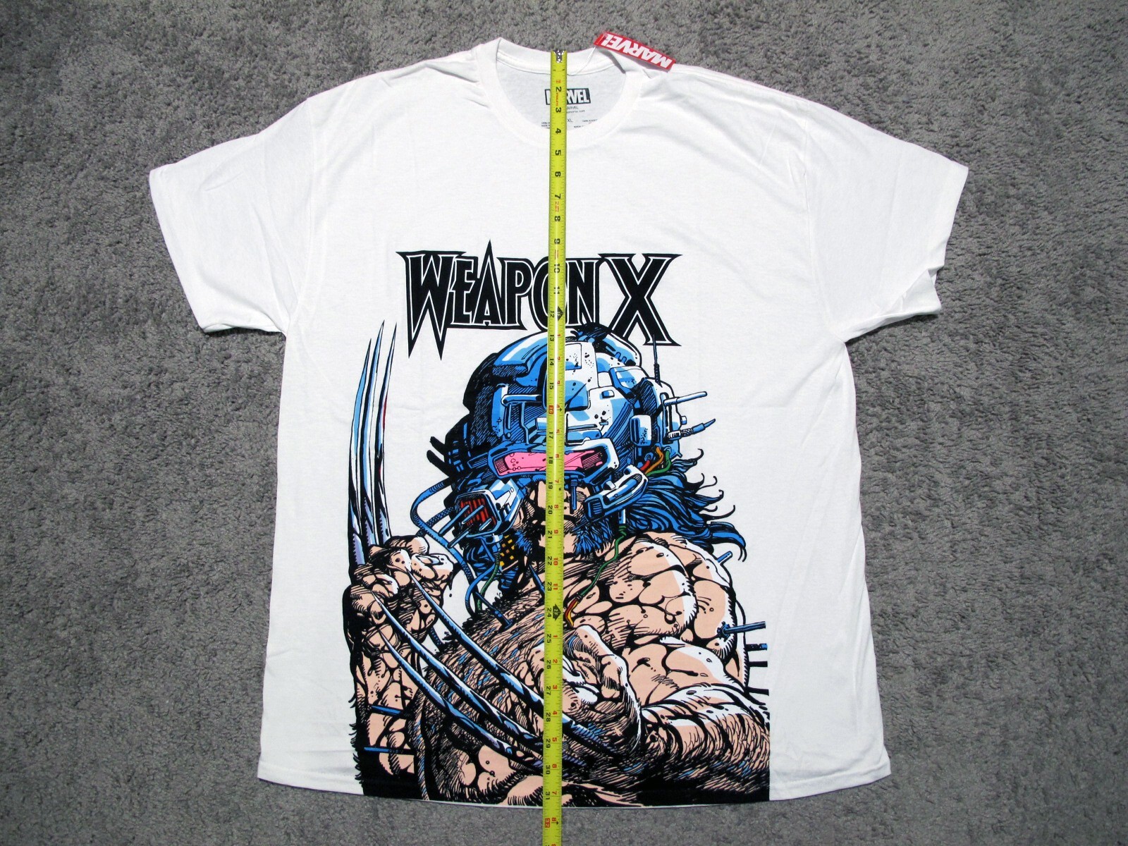 MARVEL Wolverine Weapon X Jumbo Print t-shirt sz XL x-men 97 logan comic cover