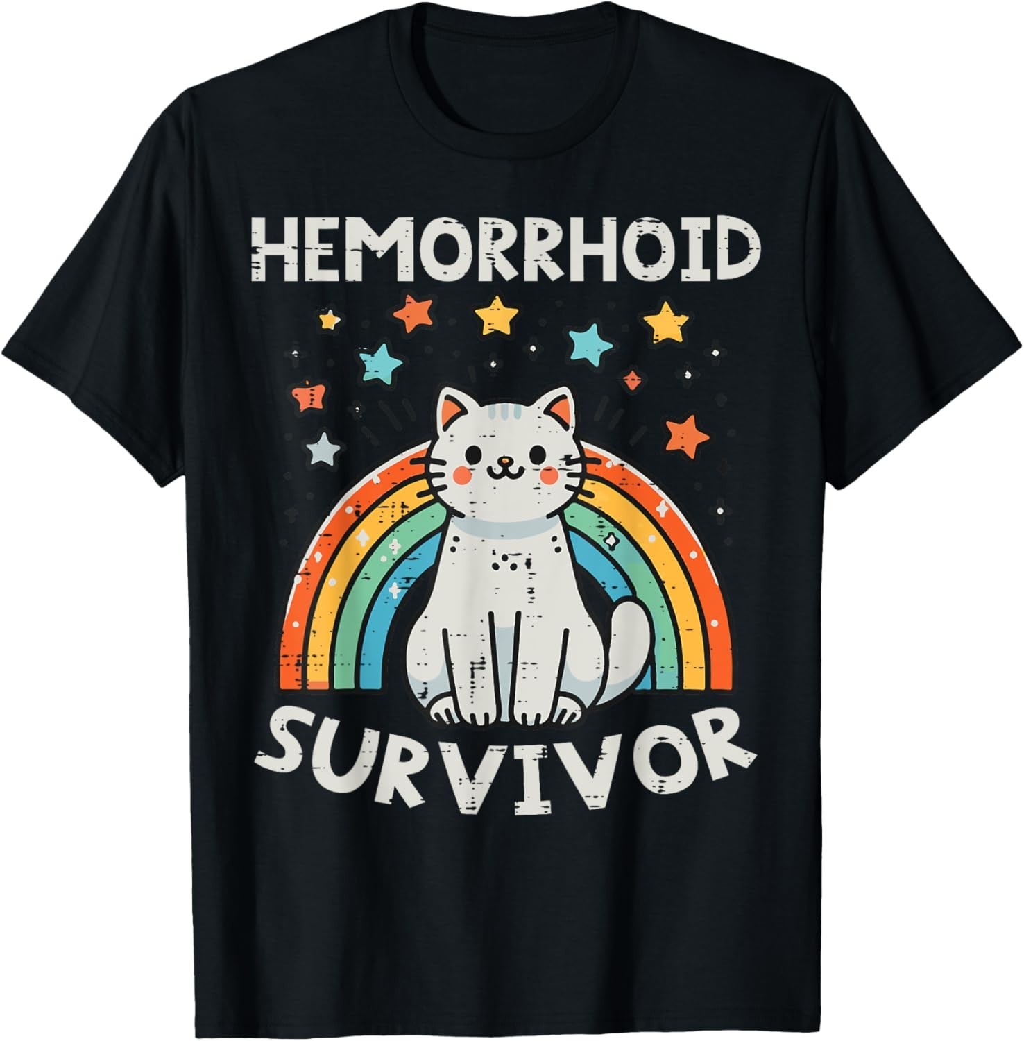 Survivor Cat Funny Cringe Weird Adult Humor Inappropriate T-Shirt