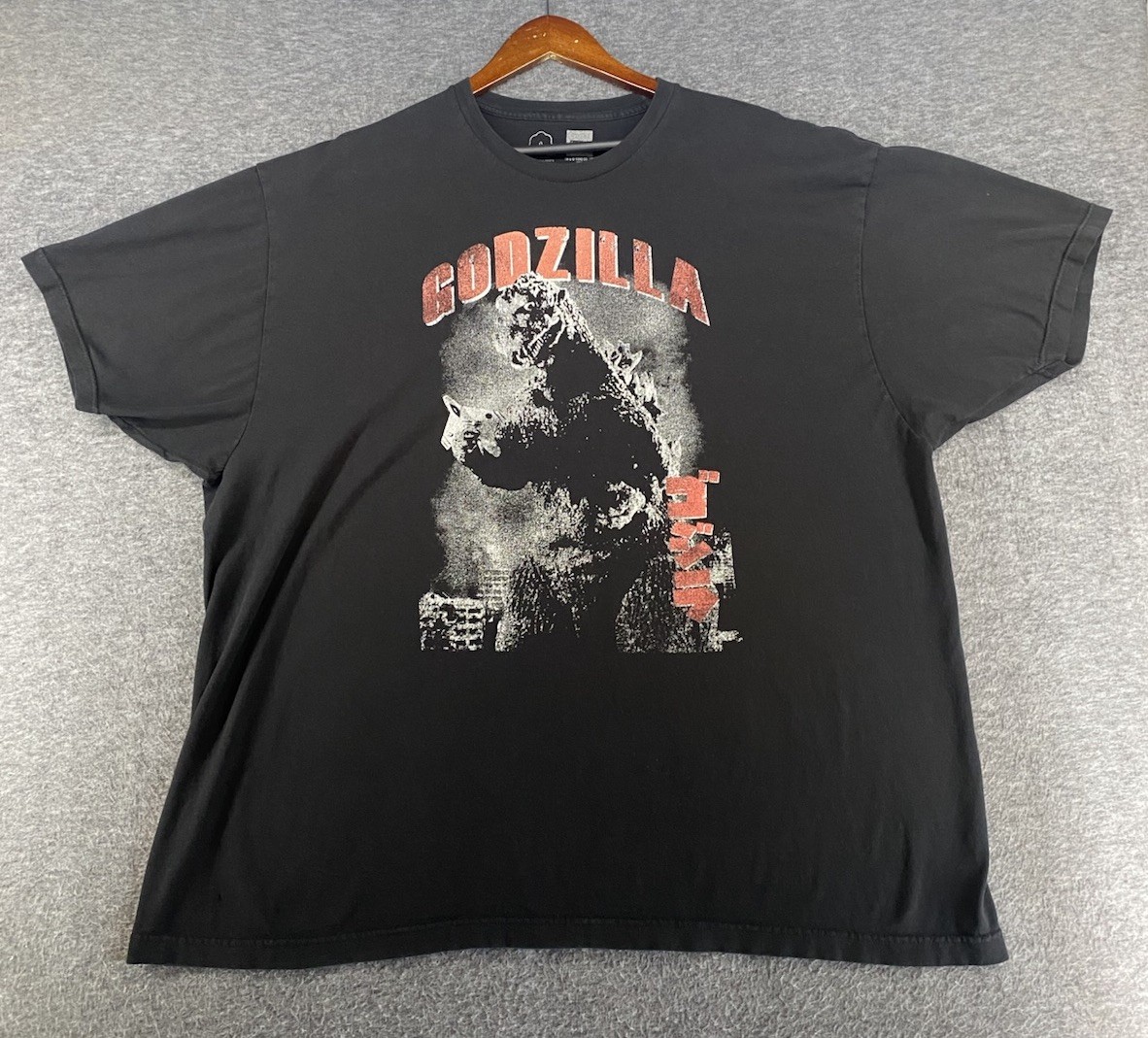 Godzilla T Shirt Mens Graphic Tee 3XL Black Short Sleeve Crew Neck See Pics