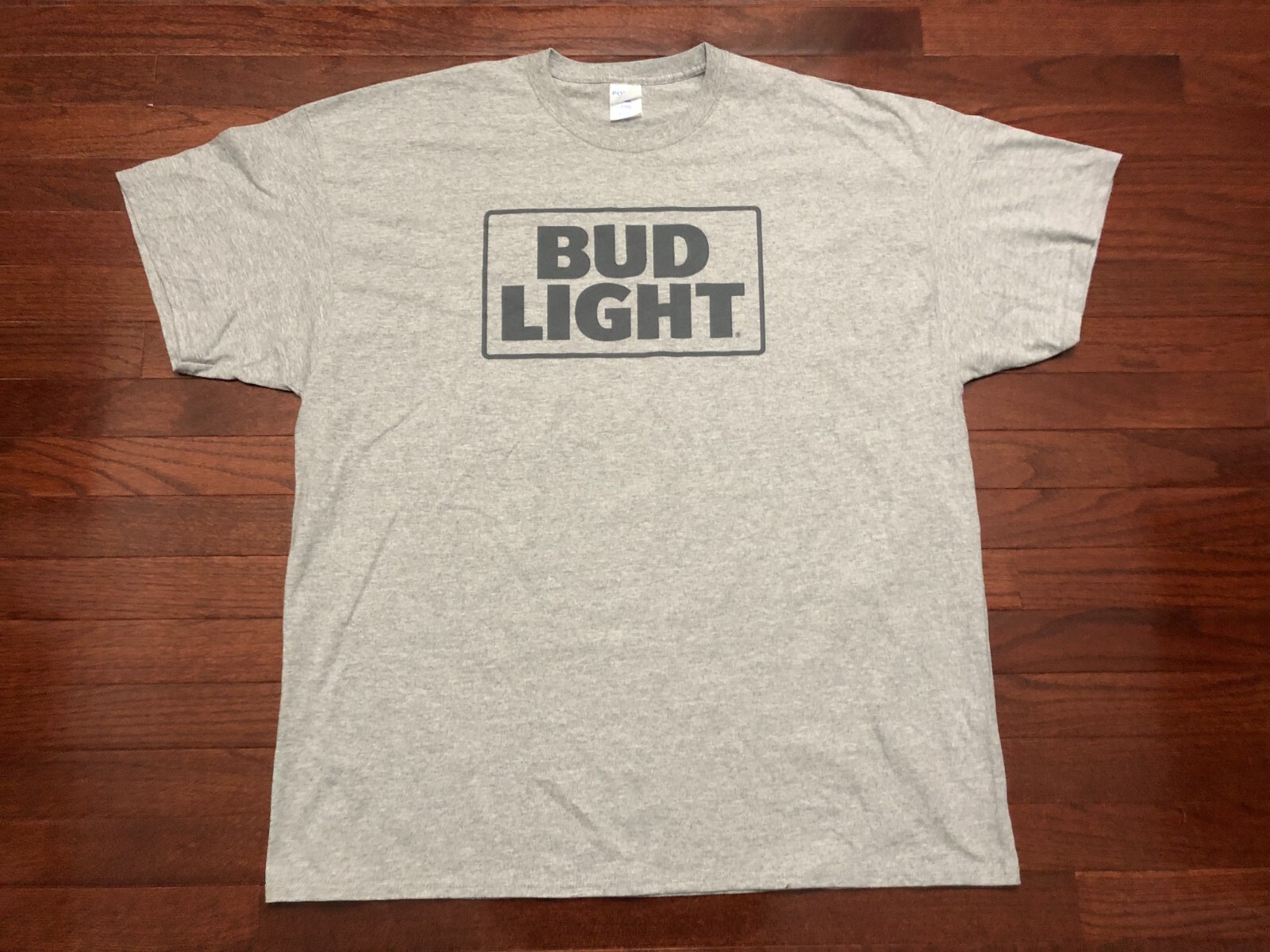 BUD LIGHT T SHIRT MENS 2XL XXL GRAY BEER BREW BUDWEISER BAR BARTENDER v
