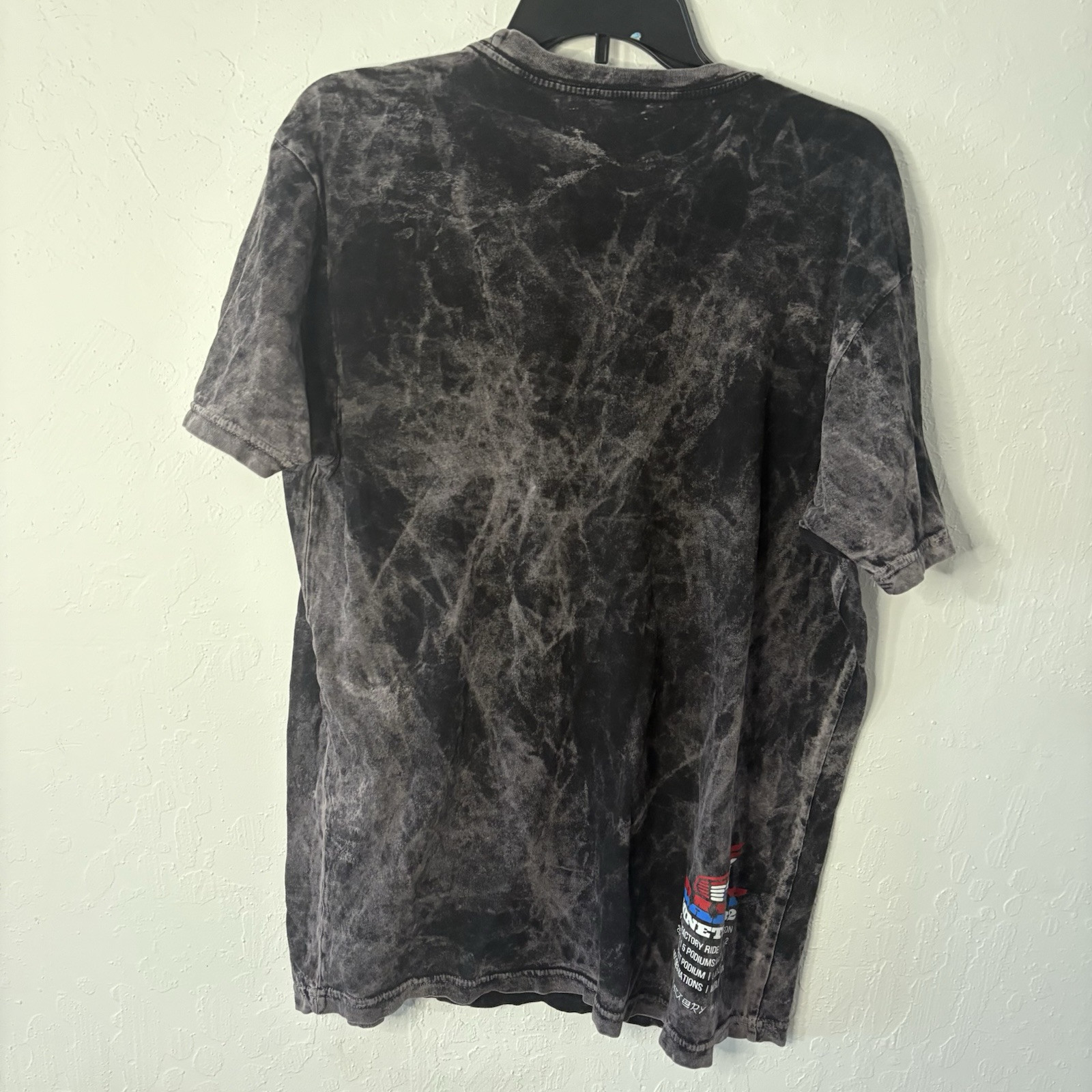 DBMX 1982 David Bailey Chasing The Cool Motocross T-Shirt Mineral Wash Black Pur