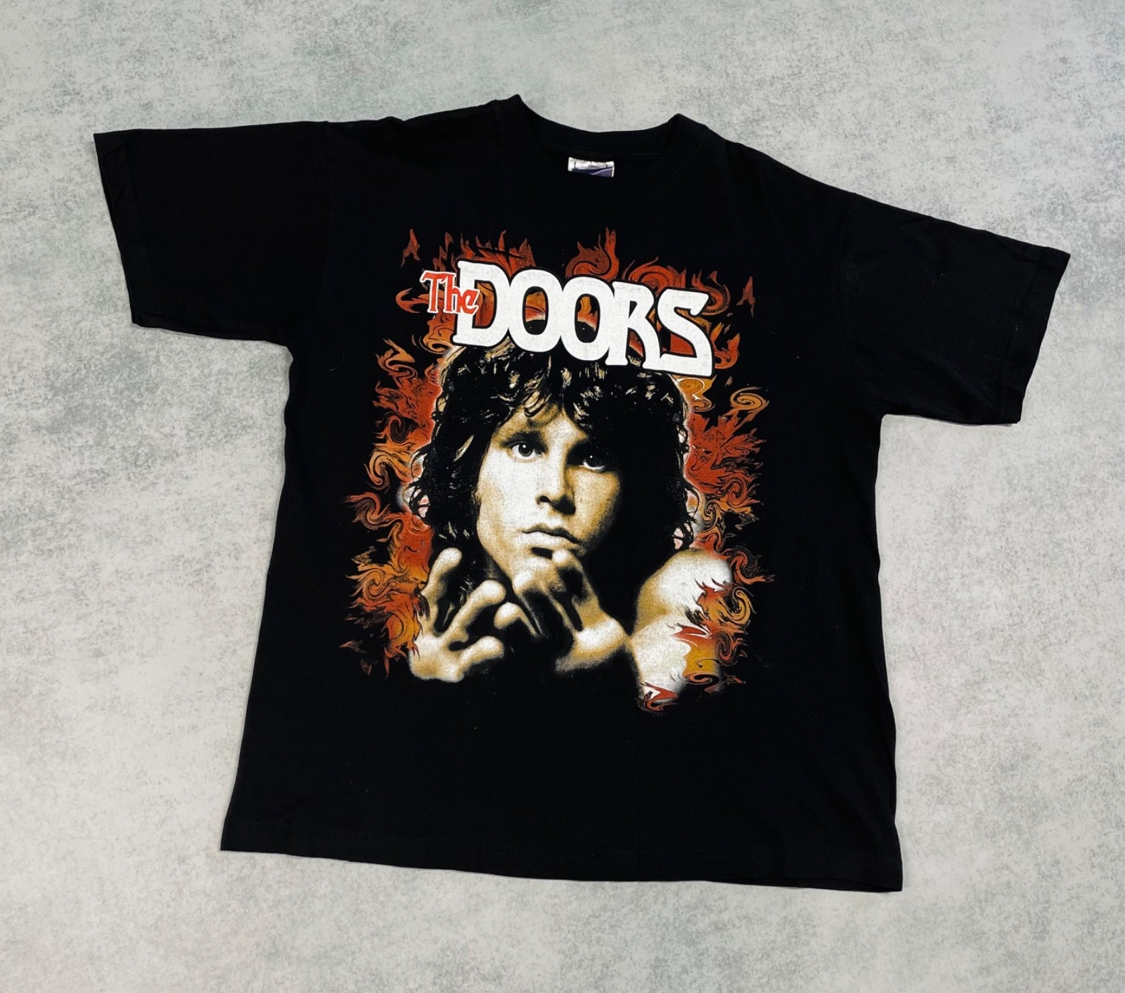 Vintage 90’s The DOORS Jim Morrison Black Double Sided Band T-Shirt ROCK Size L