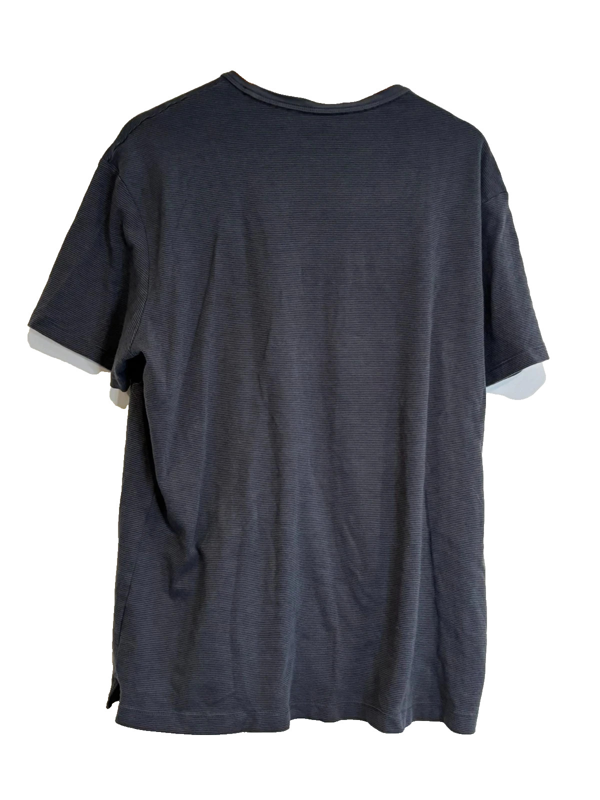 Banana Republic Shirt Mens 2XL Gray Stripe Luxe Touch Performance Tee T-Shirt