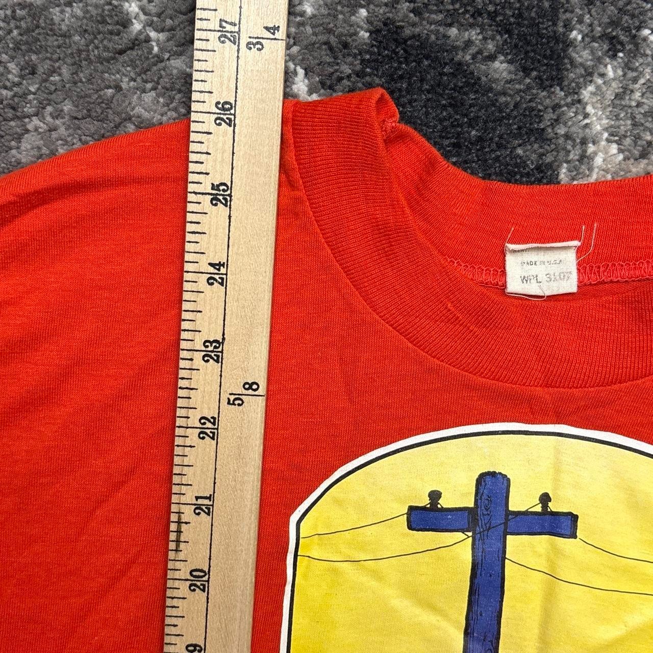Vintage Art Shirt Adult Small 70s 80s Jesus Christian God Bible Cross Iron On