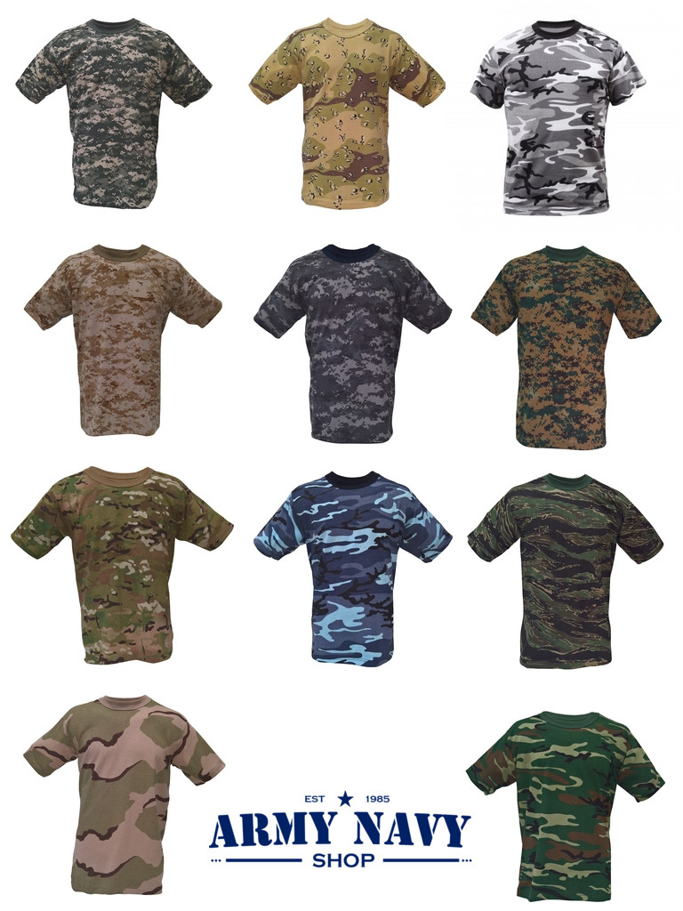 Army Navy Shop Short Sleeve Camouflage T-Shirt