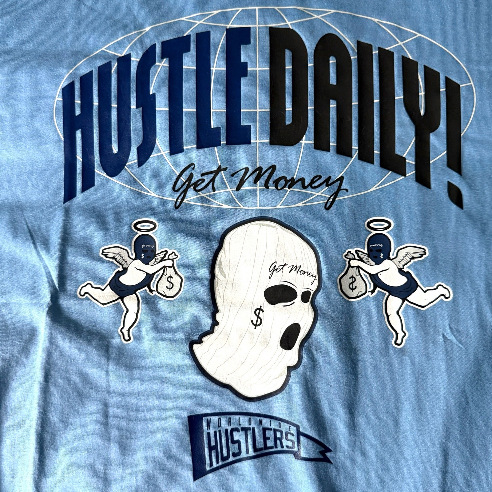 Hastamuerte Hustle Daily Get Money T-shirt Men’s L – Skater Streetwear Casual