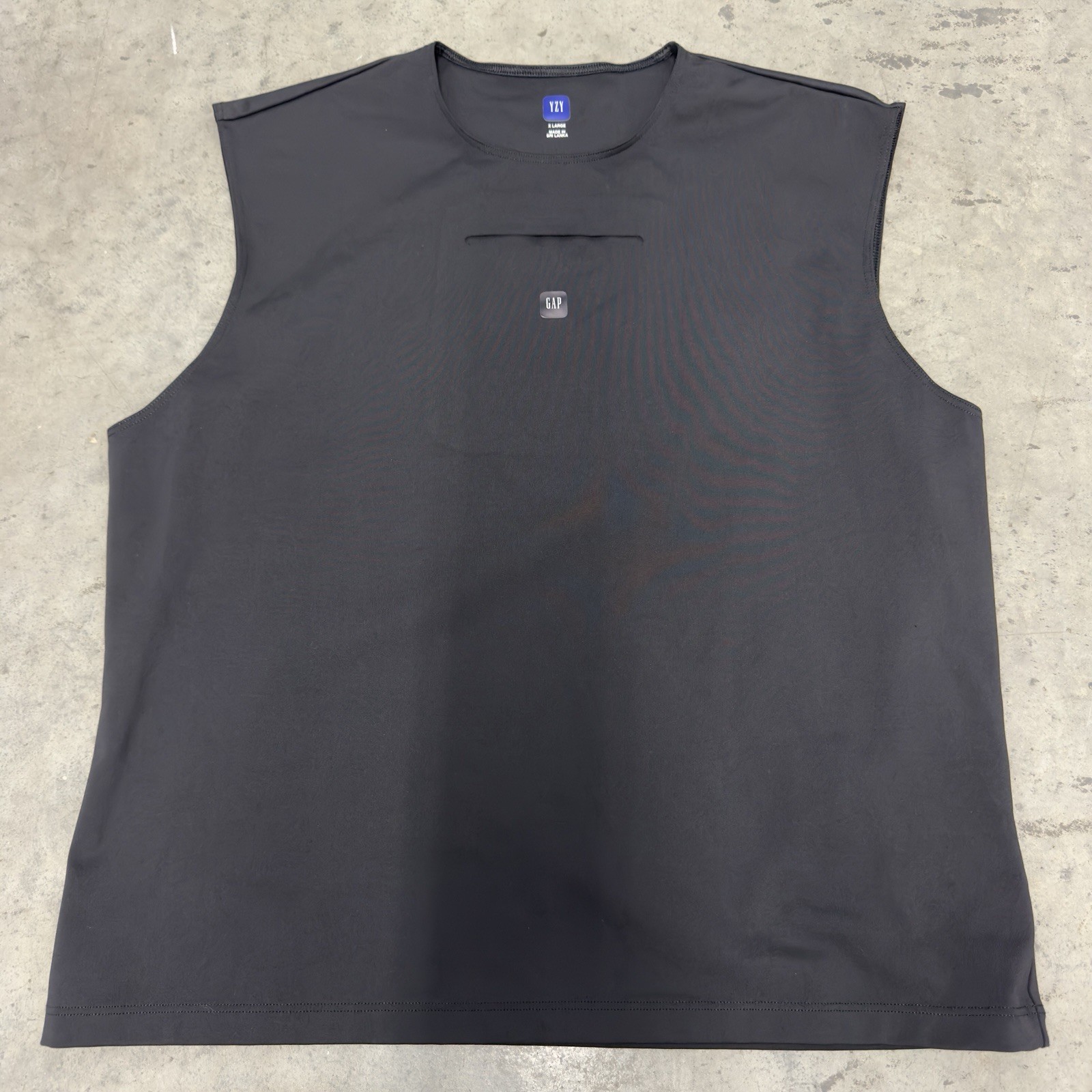 Yeezy x Gap Balenciaga Second Skin Sleeveless Tank Top Shirt Black Men’s XL