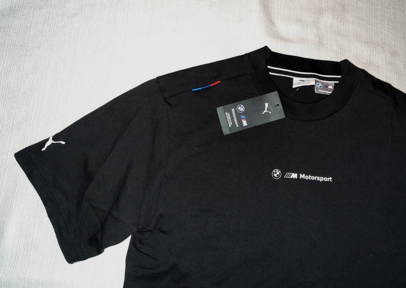Puma Crew Neck T-Shirt BMW MMS Lifestyle Car Graphic Mens Black 630534 Small S