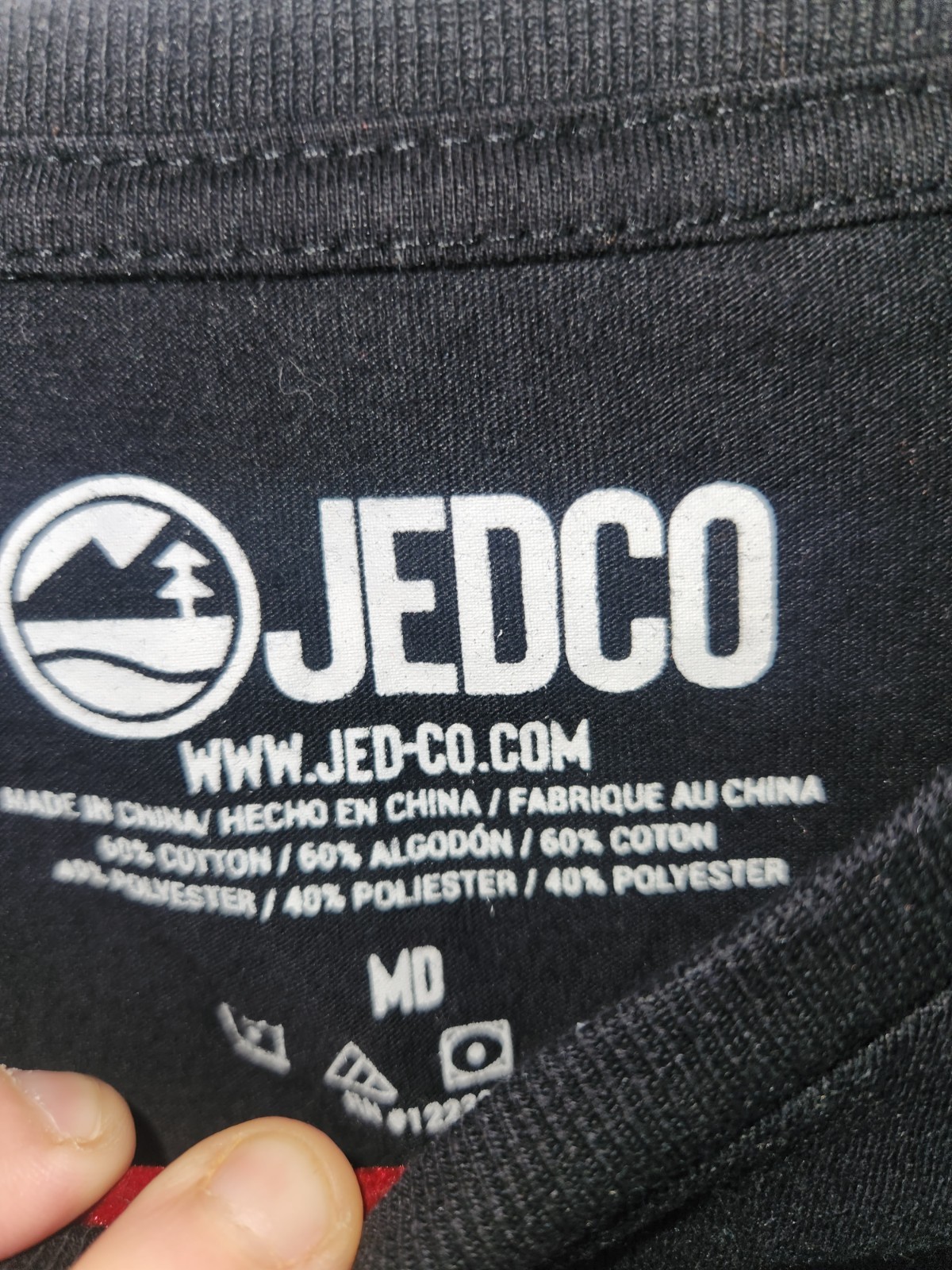 Jedco Jeep Mens Graphic with Flag Short Sleeve T-shirt Size S-M EUC