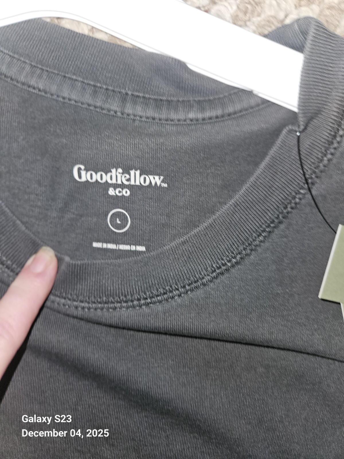Goodfellow Co. Short Sleeve T-shirt Gray Men’s Size L New Tags